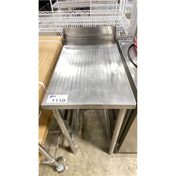 STAINLESS STEEL 18"W X 31"D X 34"H COMMERCIAL 4 TRAY STORAGE EQUIPMENT STAND WITH BACKSPLASH