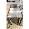 Image 1 : STAINLESS STEEL 18"W X 31"D X 34"H COMMERCIAL 4 TRAY STORAGE EQUIPMENT STAND WITH BACKSPLASH
