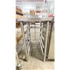 Image 2 : STAINLESS STEEL 18"W X 31"D X 34"H COMMERCIAL 4 TRAY STORAGE EQUIPMENT STAND WITH BACKSPLASH