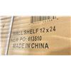 Image 2 : OMCAN STAINLESS STEEL 24"W X 12"D COMMERCIAL WALL SHELF *IN BOX*