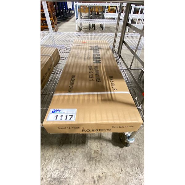 OMCAN STAINLESS STEEL 36"W X 12"D COMMERCIAL WALL SHELF *IN BOX*