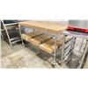 Image 2 : CHROME 2 TIER 60"W X 36"D X 34"H COMMERCIAL MOBILE METRO RACKING SYSTEM