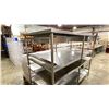 Image 3 : QUEST 2 DRAWER STAINLESS STEEL 92"W X 44"D X 35"H COMMERCIAL PREPARATION TABLE WITH DUAL 3 SLOT