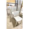 Image 2 : STACK OF 7 GREY PLASTIC COMMERCIAL STACKING CHAIRS
