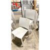 Image 2 : STACK OF 6 GREY PLASTIC COMMERCIAL STACKING CHAIRS