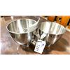 Image 1 : 2 KITCHENAID ARTISAN 5 QUART 4.7L METAL BOWLS & MIXING ATTACHMENT