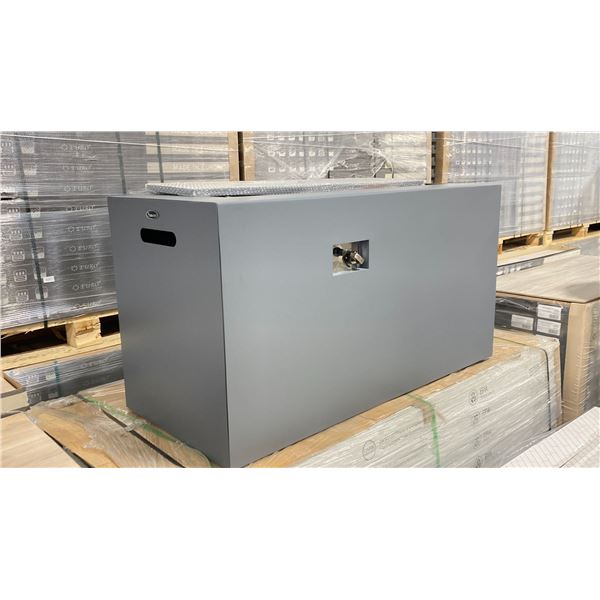 PARAMOUNT FP-415 TALL ALUMINUM CONCRETE LOOK OUTDOOR FIRE TABLE WITH CONVERTIBLE BURNER *IN BOX*
