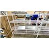 Image 2 : WHITE 4 TIER 60"W X 18"D X 55"H COMMERCIAL METRO RACKING SYSTEM