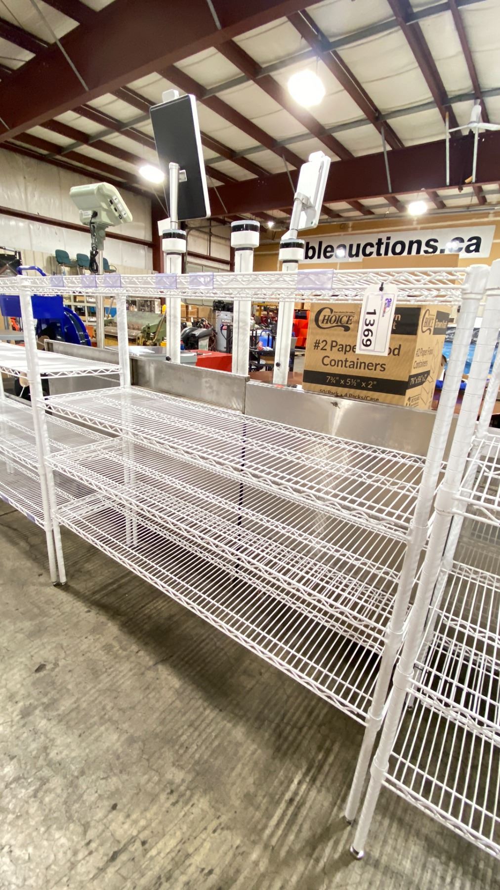 Wall Metro Racking WHITE 4 TIER 60