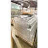 Image 2 : PALLET OF ASSORTED WHITE COMMERCIAL METRO RACKING SYSTEM PARTS, 2 HANGER BARS, PACKAGING PAPER, & 2