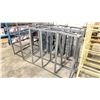 Image 2 : ASSORTED GREY & BEIGE METAL ADJUSTABLE SHELVING WITH 2 PALLETS OF ASSORTED WOOD SHELVES / SHELVING