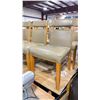 Image 1 : NATURAL WOOD PADDED COMMERCIAL RESTAURANT SIDE CHAIR
