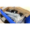 Image 2 : GREY MOBILE BIN OG ASSORTED FURNITURE PARTS & LEGS *MOBILE BIN NOT INCLUDED*