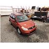 Image 10 : 2007 SUZUKI SX4, ORANGE, 232518 KMS, FRONT WHEEL DRIVE. - D100419