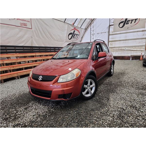 2007 SUZUKI SX4, ORANGE, 232518 KMS, FRONT WHEEL DRIVE. - D100419