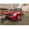 Image 1 : 2010 NISSAN SENTRA, RED, 152933 KMS, FRONT WHEEL DRIVE. - B665371