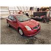 Image 9 : 2010 NISSAN SENTRA, RED, 152933 KMS, FRONT WHEEL DRIVE. - B665371