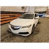 Image 3 : 2015 ACCURA TLX, WHITE, 183865 KMS, ALL WHEEL DRIVE. - D802412