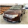 Image 3 : 2009 FORD EDGE, MAROON, 224535 KMS, ALL WHEEL DRIVE. - DB06549