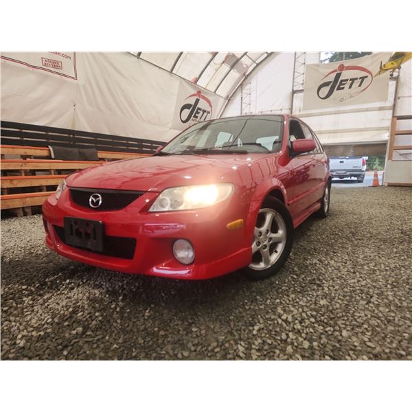 2002 MAZDA PROTEGE 5, RED, 250276 KMS, FRONT WHEEL DRIVE. - J512711