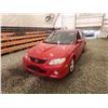 Image 3 : 2002 MAZDA PROTEGE 5, RED, 250276 KMS, FRONT WHEEL DRIVE. - J512711