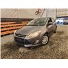 Image 1 : 2014 FORD FOCUS, GREY, 229330 KMS, FRONT WHEEL DRIVE. - B140951