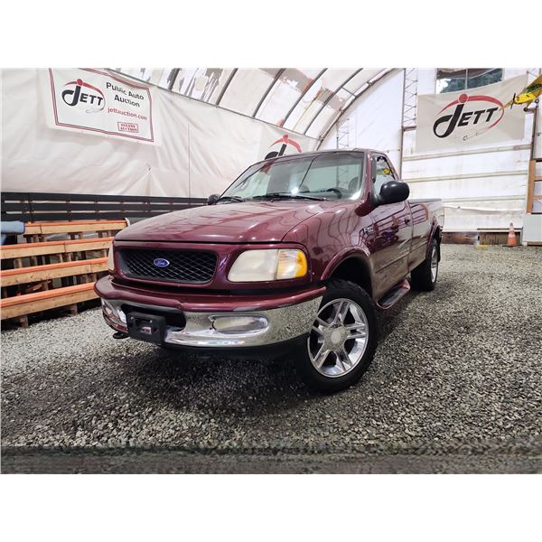 1997 FORD F150, RED, 232497 KMS, 4X4. - DA44688