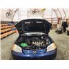 Image 32 : 2002 HONDA CIVIC, BLUE, 227874 KMS, FRONT WHEEL DRIVE. - B929825