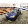 Image 4 : 2002 HONDA CIVIC, BLUE, 227874 KMS, FRONT WHEEL DRIVE. - B929825