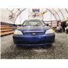 Image 5 : 2002 HONDA CIVIC, BLUE, 227874 KMS, FRONT WHEEL DRIVE. - B929825