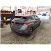 Image 15 : 2018 NISSAN LEAF S, GREY, 309282 KMS, FRONT WHEEL DRIVE. - D312266