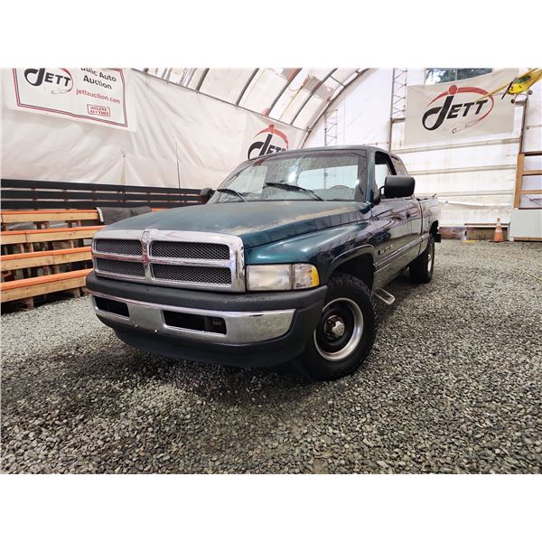 1997 DODGE 1500, GREEN, 231234 KMS, REAR WHEEL DRIVE. - B589837