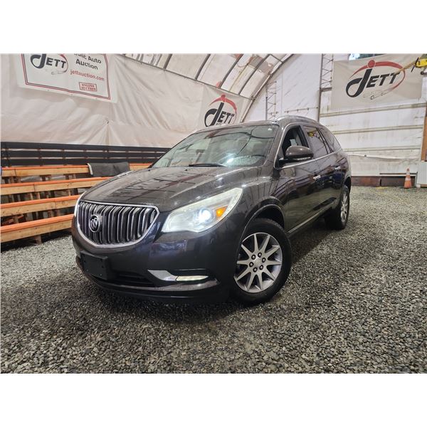 2013 BUICK ENCLAVE, BLACK, 276036 KMS, ALL WHEEL DRIVE. - D122155