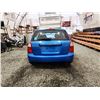 Image 17 : 2007 KIA SPECTRA, BLUE, 242475 KMS, FRONT WHEEL DRIVE. - P006365