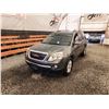 Image 3 : 2011 GMC ACADIA, GREY, 223662 KMS, ALL WHEEL DRIVE. NO RESERVE. - D160084