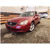 Image 1 : 2005 NISSAN ALTIMA, RED, 196618 KMS, FRONT WHEEL DRIVE. NO RESERVE. - D132473