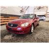 Image 2 : 2005 NISSAN ALTIMA, RED, 196618 KMS, FRONT WHEEL DRIVE. NO RESERVE. - D132473
