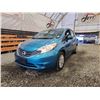 Image 2 : 2014 NISSAN VERSA NOTE SV, BLUE, 76018 KMS, FRONT WHEEL DRIVE. - P352969