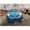 Image 5 : 2014 NISSAN VERSA NOTE SV, BLUE, 76018 KMS, FRONT WHEEL DRIVE. - P352969