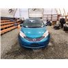 Image 6 : 2014 NISSAN VERSA NOTE SV, BLUE, 76018 KMS, FRONT WHEEL DRIVE. - P352969