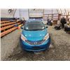 Image 7 : 2014 NISSAN VERSA NOTE SV, BLUE, 76018 KMS, FRONT WHEEL DRIVE. - P352969