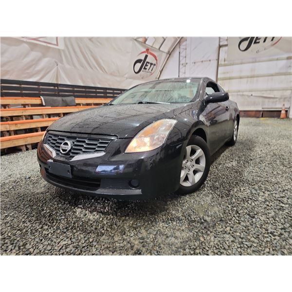 2008 NISSAN ALTIMA 2.55, BLACK, 130950 KMS, FRONT WHEEL DRIVE. - D123654