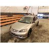 Image 4 : 2004 HONDA CIVIC, BROWN, 157271 KMS, FRONT WHEEL DRIVE. NO RESERVE. - D902161