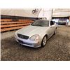 Image 3 : 2002 MERCEDES SLK 230, GREY, 229017 KMS, REAR WHEEL DRIVE. - D256001