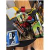 Image 1 : Miscellaneous lot, Flint strikers socket, wrench set flashlights, orange tape drywall screw, screws