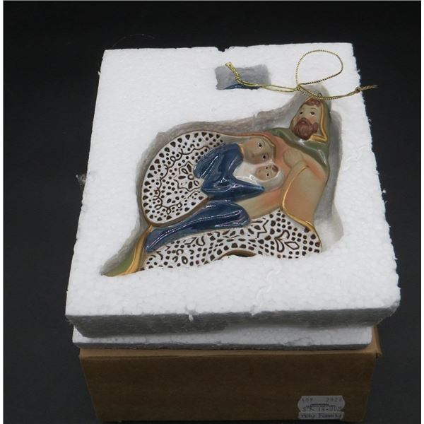 Origins Artisan Holy Family Christmas Ornament