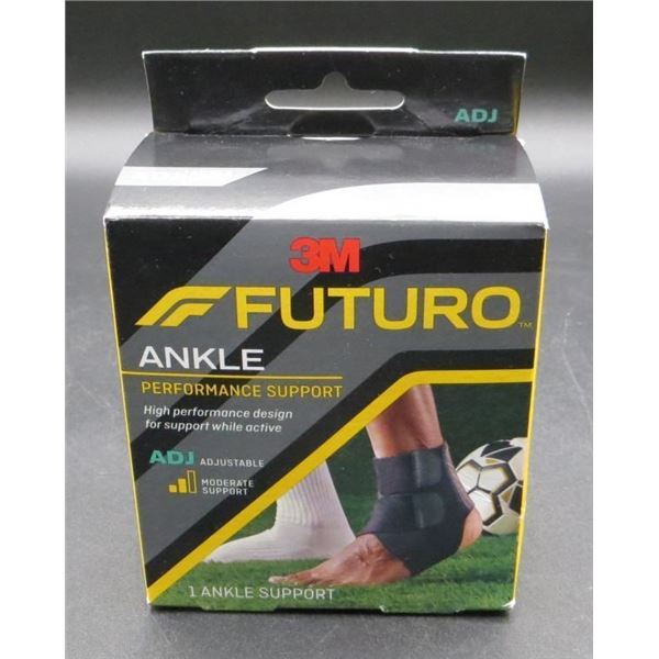 New 3M Futuro Adjustable Left or Right Ankle Support 7.0-10.5 inches