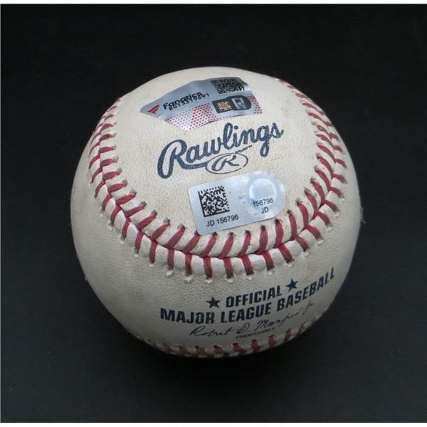 Cincinnati Reds VS Florida Marlins Game Used Baseball (4/10/2019) Fanatics Authentic