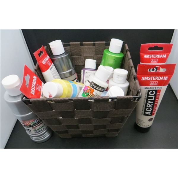 Lot Of Acrylic & Washable Paints Various Colours