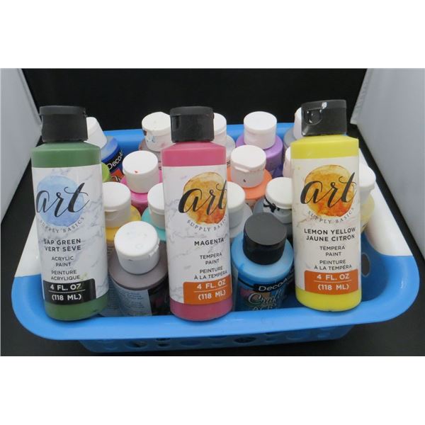 Lot Of Crafters Acrylic Paints Various Colours